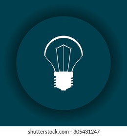 incandescent bulb. icon. vector design