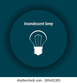incandescent bulb. icon. vector design