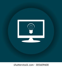 incandescent bulb. icon. vector design