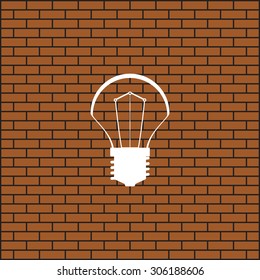 incandescent bulb. icon. vector design