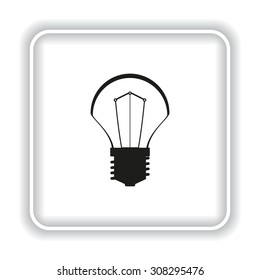 incandescent bulb. icon. vector design