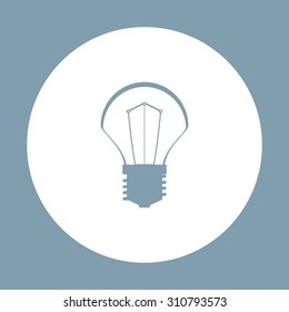 incandescent bulb. icon. vector design