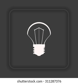 incandescent bulb. icon. vector design