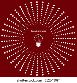 incandescent bulb. icon. vector design