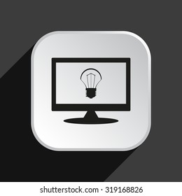 incandescent bulb. icon. vector design