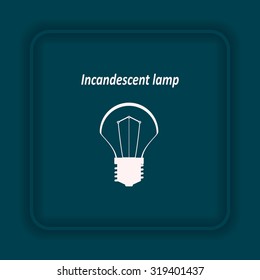 incandescent bulb. icon. vector design