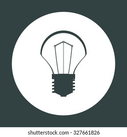 incandescent bulb. icon. vector design