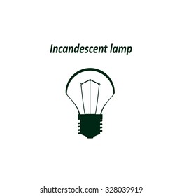 incandescent bulb. icon. vector design