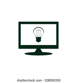 incandescent bulb. icon. vector design