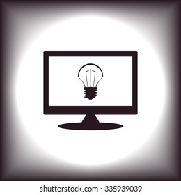 incandescent bulb. icon. vector design