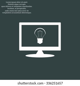 incandescent bulb. icon. vector design