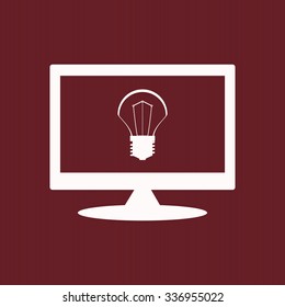 incandescent bulb. icon. vector design