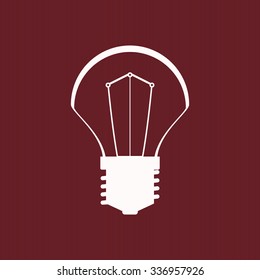 incandescent bulb. icon. vector design