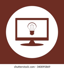 incandescent bulb. icon. vector design