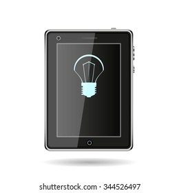 incandescent bulb. icon. vector design