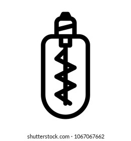 Incandescent bulb Isolated