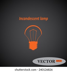 incandescent bulb ,  vector, EPS 10