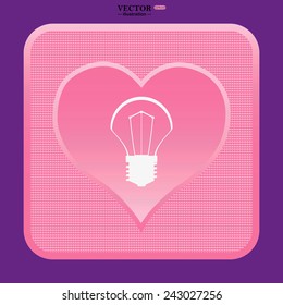 incandescent bulb, vector illustration, EPS 10