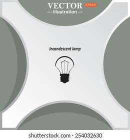 incandescent bulb, vector illustration, EPS 10