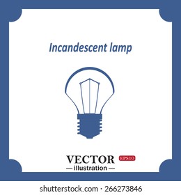  incandescent bulb, web icon. vector design
