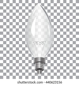 incandescent electric lamp in vector format