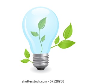 incandescent electric lamp in vector format