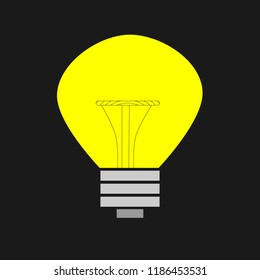 Incandescent lamp vector illustration