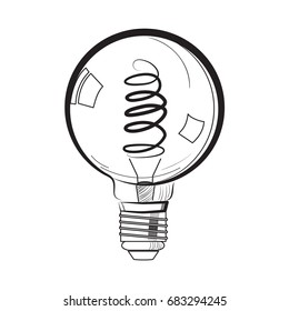 Incandescent light bulb sketch