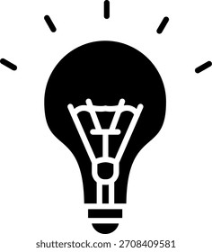Icono de Vector de línea de luz incandescente Diseño