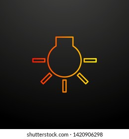 Incandescent nolan icon. Elements of image set. Simple icon for websites, web design, mobile app, info graphics