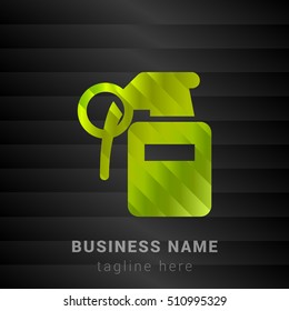 Incendiary Grenade Lime Green and Black silk fashion premium icon / Logo