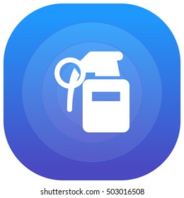 Incendiary Grenade Purple - blue circular UI/UX App Icon / Logo Design