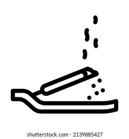 incense aromatic accessory line icon vector. incense aromatic accessory sign. isolated contour symbol black illustration