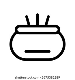 Ilustração do design do símbolo do vetor do ícone do queimador de incenso