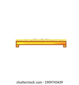 Incense burner pixel art. Vector illustration. Chinese New Year. 