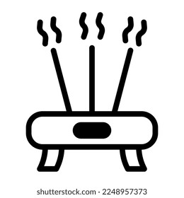incense dualtone illustration vector and logo new year icon perfect. Icon sign from modern collection for web. Nice design perfect.