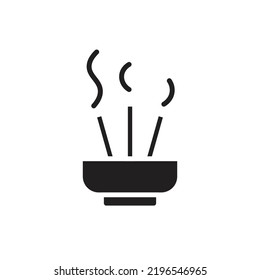 Incense Filled Icon Vector Illustration