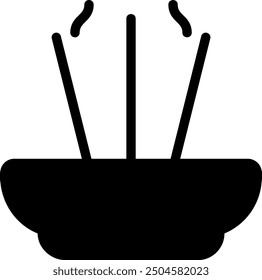 incense glyph icon illustration vector