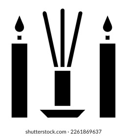incense icon solid style chinese new year illustration vector perfect. Icon sign from modern collection for web. Nice design perfect.