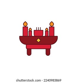 the incense icon is suitable for your web, apk or project with a chinese new year theme