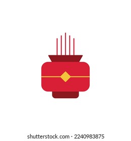 the incense icon is suitable for your web, apk or project with a chinese new year theme
