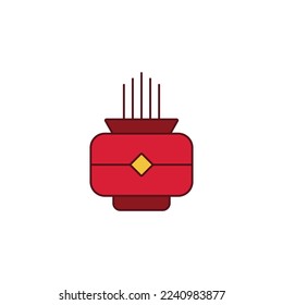 the incense icon is suitable for your web, apk or project with a chinese new year theme