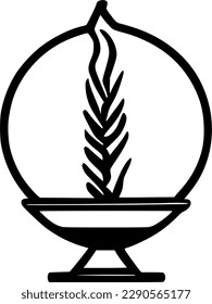 incense icon vector symbol design illustration
