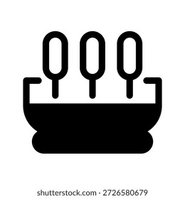Ilustración de diseño de símbolo de Vector de icono de incienso