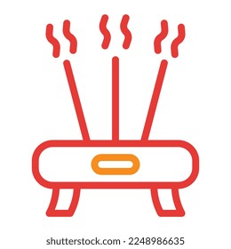 incense multicolor red illustration vector and logo new year icon perfect. Icon sign from modern collection for web. Nice design perfect.
