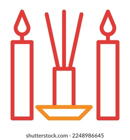 incense multicolor red illustration vector and logo new year icon perfect. Icon sign from modern collection for web. Nice design perfect.