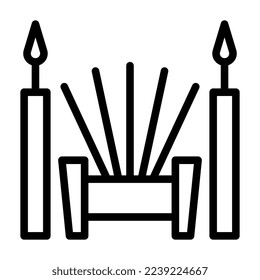 Umriss-Vektorgrafik und Logo des neuen Jahres Symbol perfekt. Symbol aus der modernen Kollektion für mobiles Konzept und Web.