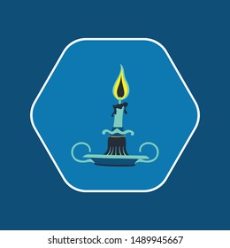 Incense pot vector, Chinese New Year related flat design icon