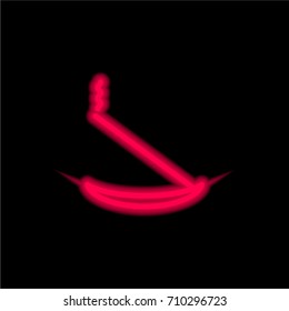 Incense red glowing neon ui ux icon. Glowing sign logo vector