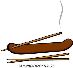 incense stick burning